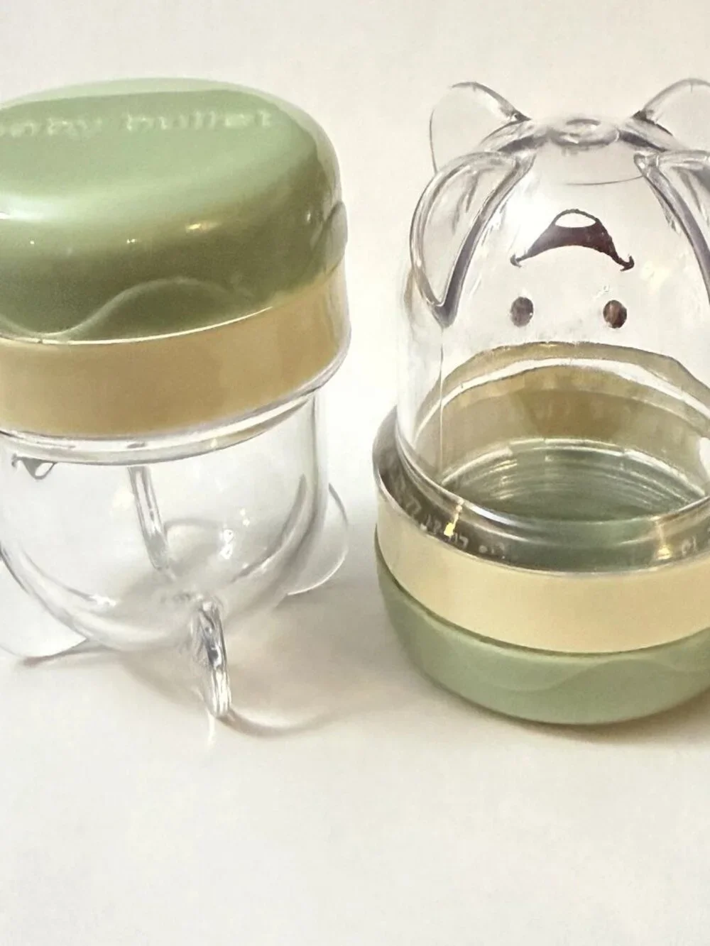 2 MAGIC BABY BULLET Replacement Part Blender Processor Date-Dial Storage Cups
